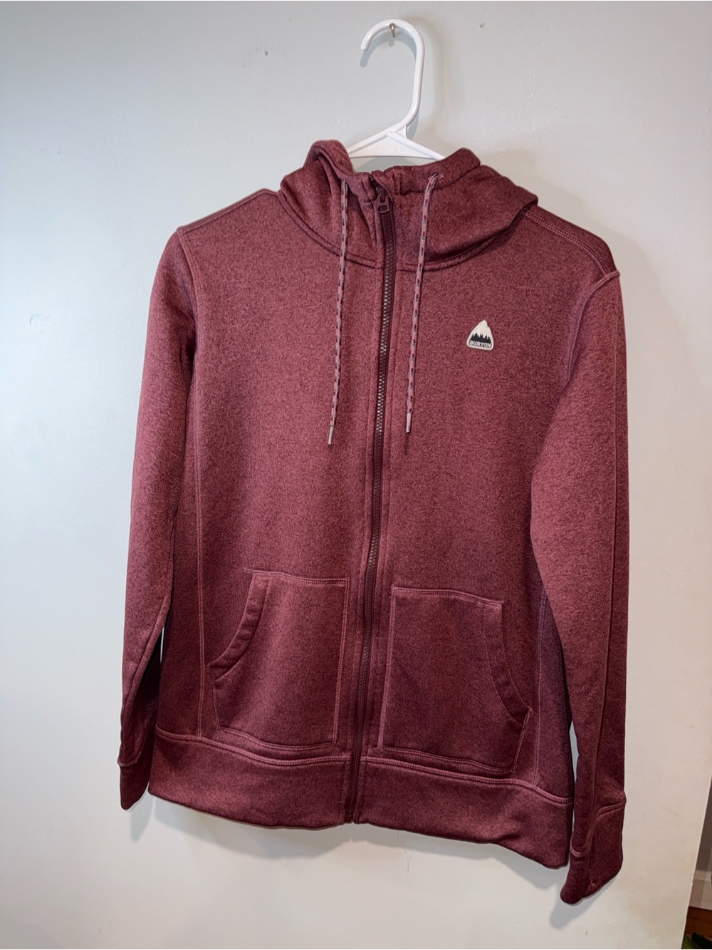 Burton Men's Full-Zip Hoodie in Burgundy